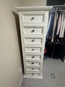 Skinny Cabinet With Drawers