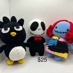 Handmade Crotchet Amigurumi Animals Characters Toy Keychain