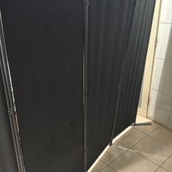4 Panel Room Divider 6FT Steel Frame Screen Folding Privacy Divider Freestanding