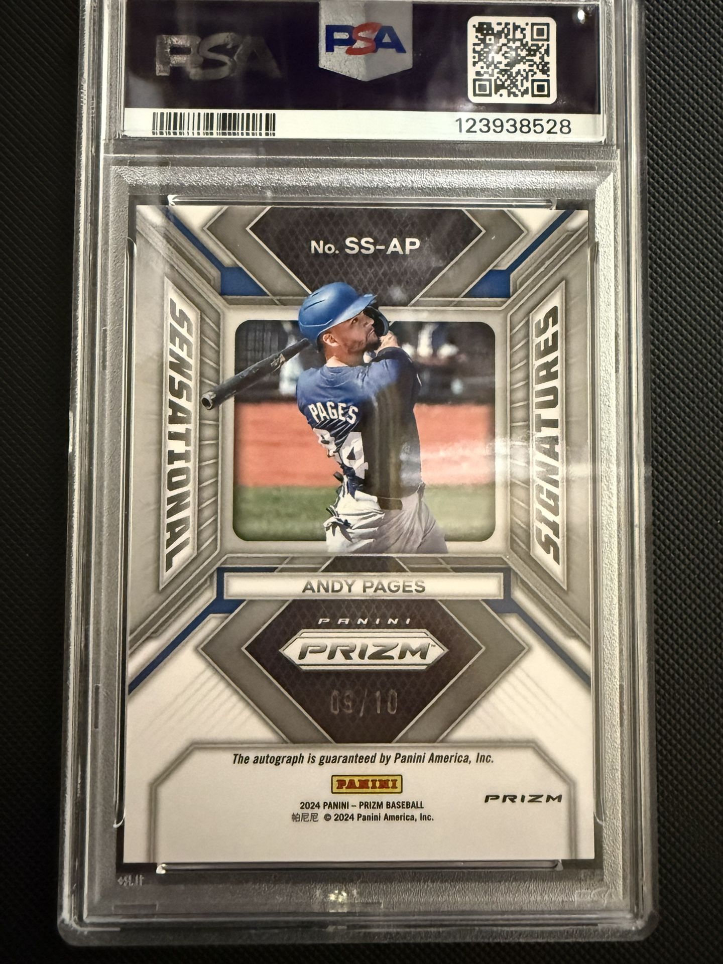 PSA 10 Auto Gold Andy Pages