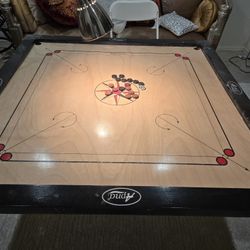 4.5' by 4.5' jumbo carrom board with coins
