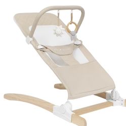 Baby Delight Heirloom Aspen Wood Bouncer, Organic Oat