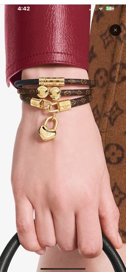 Louis Vuitton Crazy In Lock Charm Bracelet Size 17 Cm 