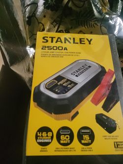 Stanley Fatmax 2500 Peak Amp Lithium Jump Starter.