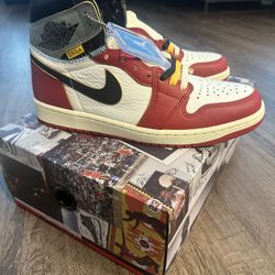 New Jordan 1 Retro High OG SP Union LA Chicago Shadow Size 9