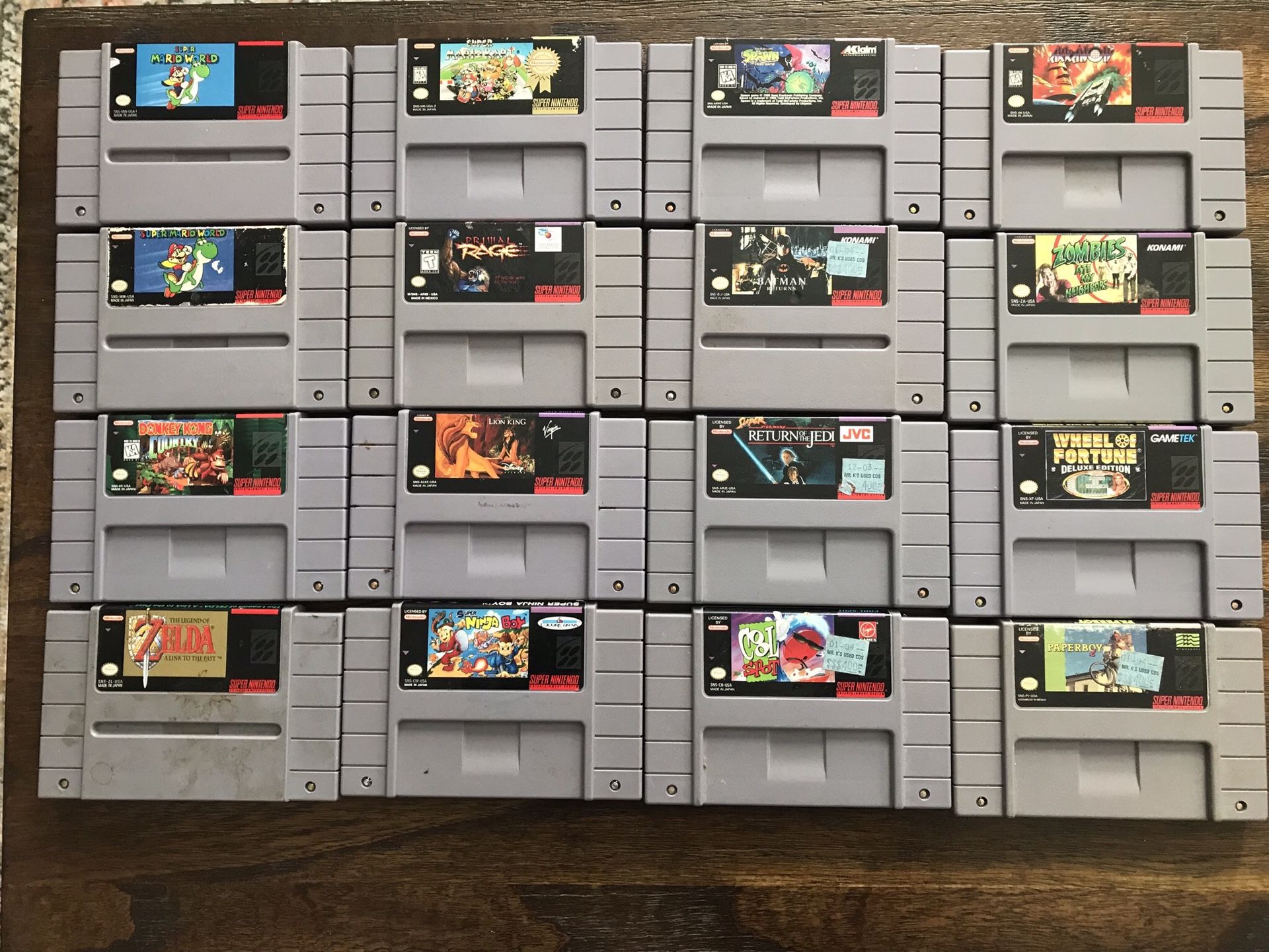 Super Nintendo Games