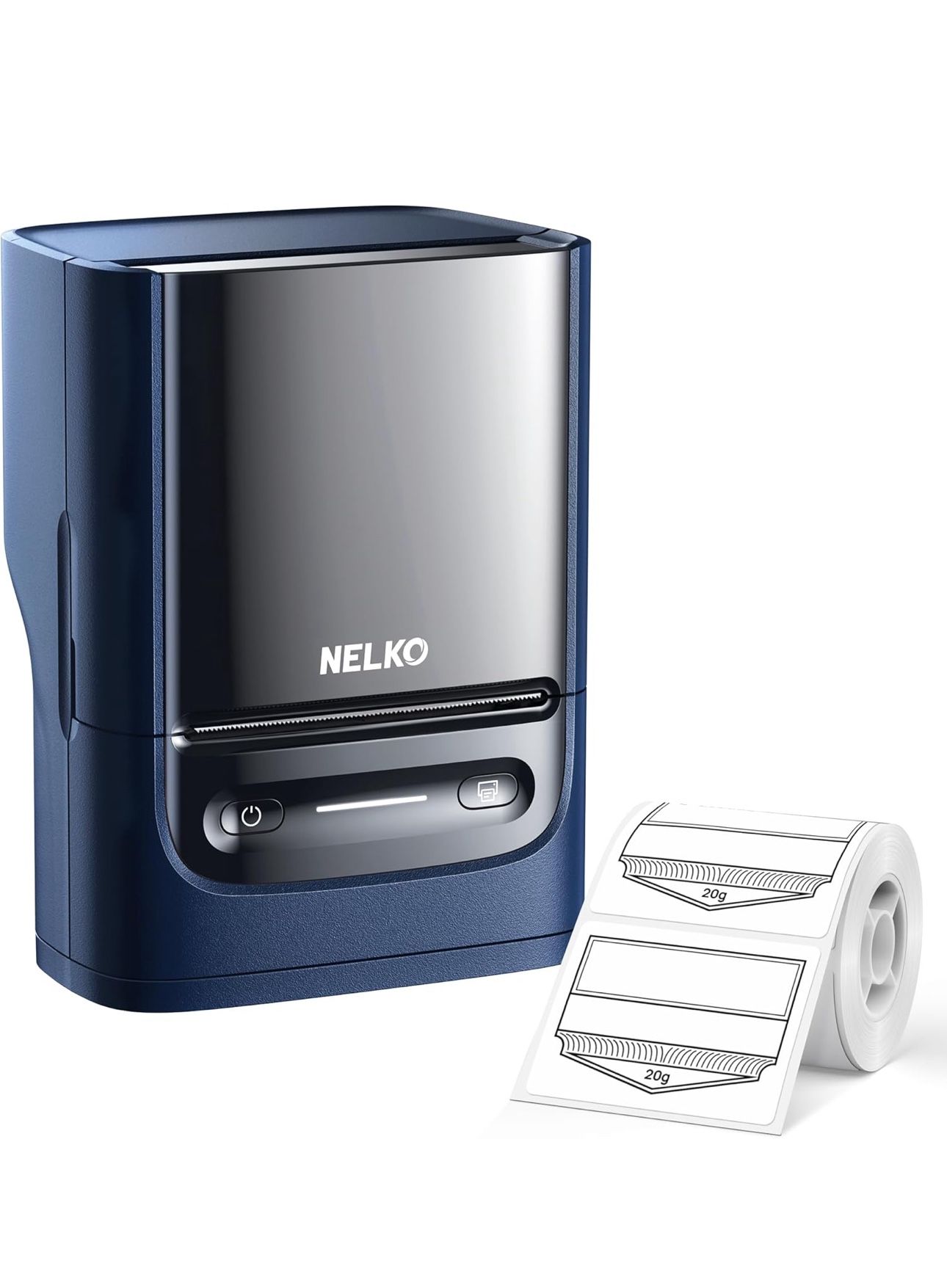 🔥Brand new🔥 Label Maker Machine with Tape, PM220 Bluetooth Label Printer, 2 Inch Portable Thermal Printer for Small Business, Address, Logo, Clothin