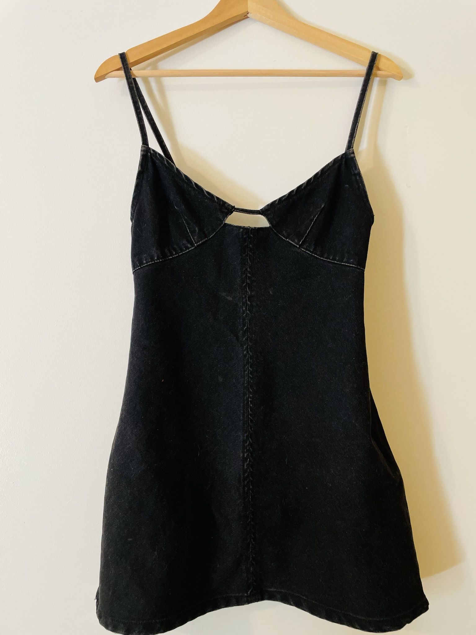 Princess Polly Black Denim Dress 