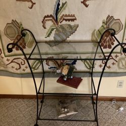 Glass & Iron Table
