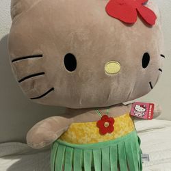 Rare Fiesta Hawaiian Sun Kissed Jumbo Hello Kitty Plush Brand New With Tags