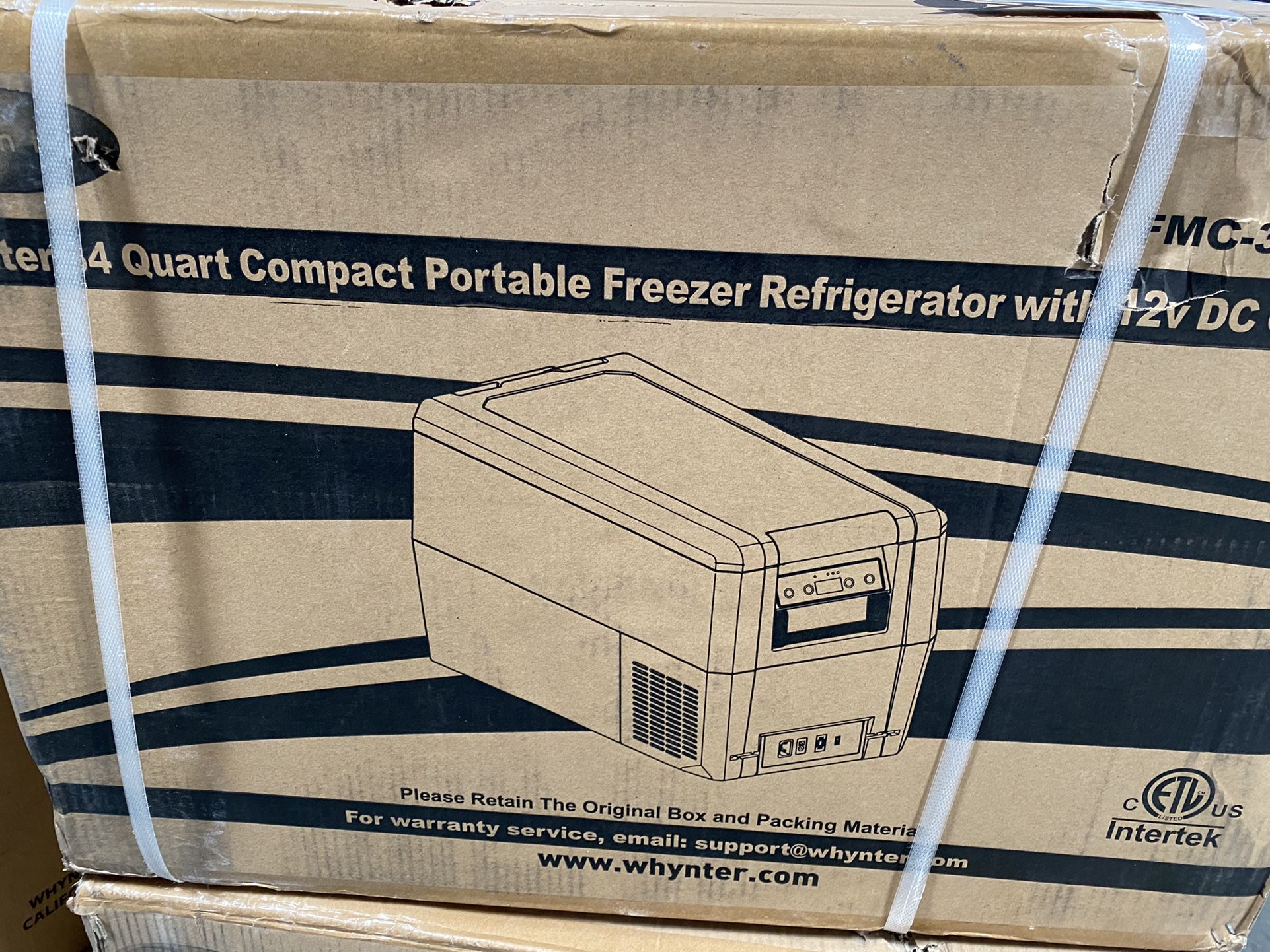 Whynter FMC-350XP 34 Quart Compact Portablr Freezer Refrigerator W/ 12v DC Option