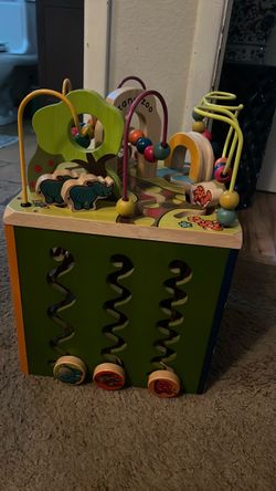 Zany Zoo Wooden Activity Cube Toy
