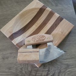 alaska cutlery ulu knife and cutting board