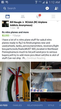 Rc nitro airplane parts Lot