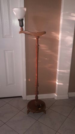 Sold wood lamp
