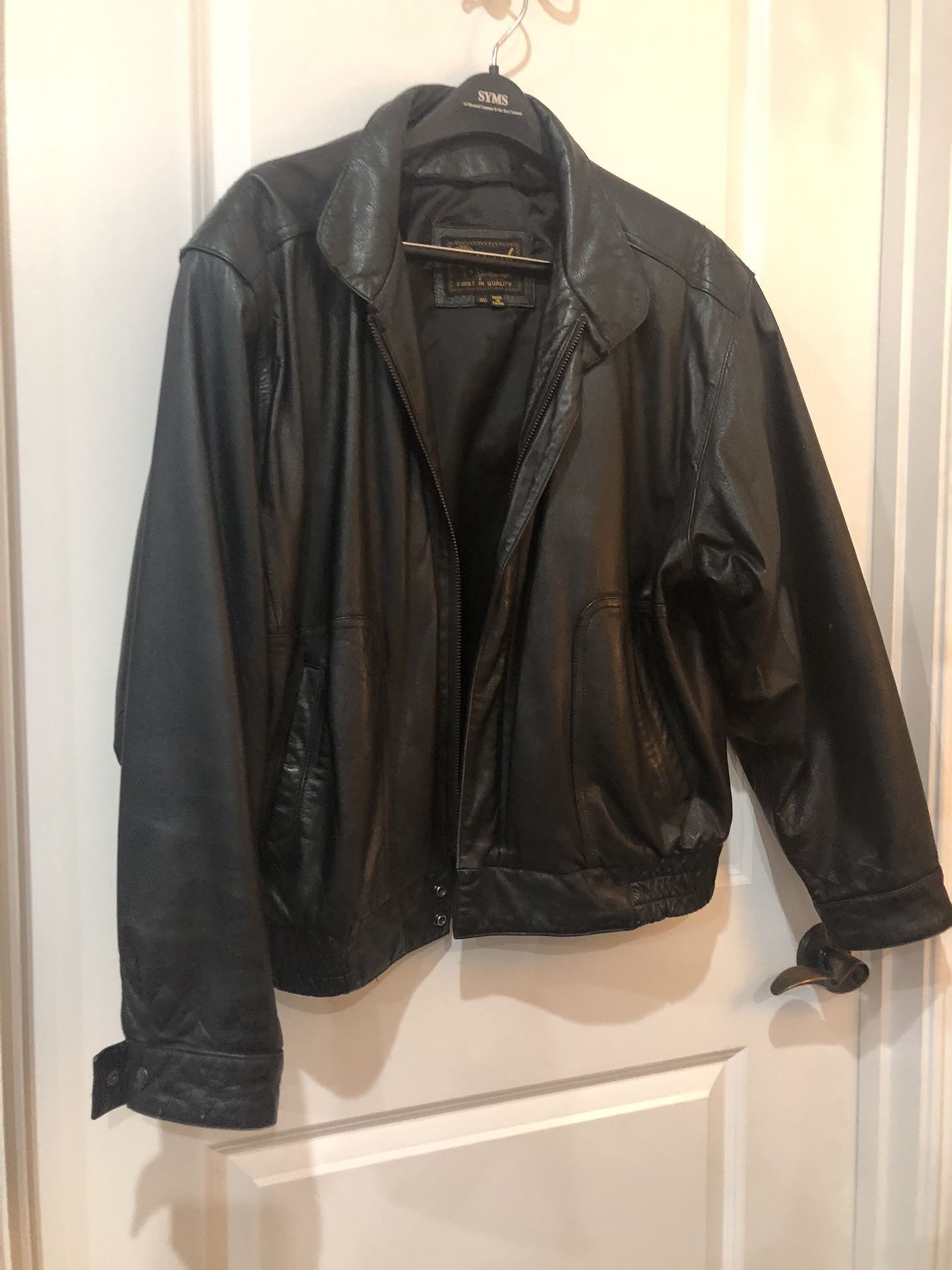 Reed Men’s Leather Bomber Jacket. -  Size 40