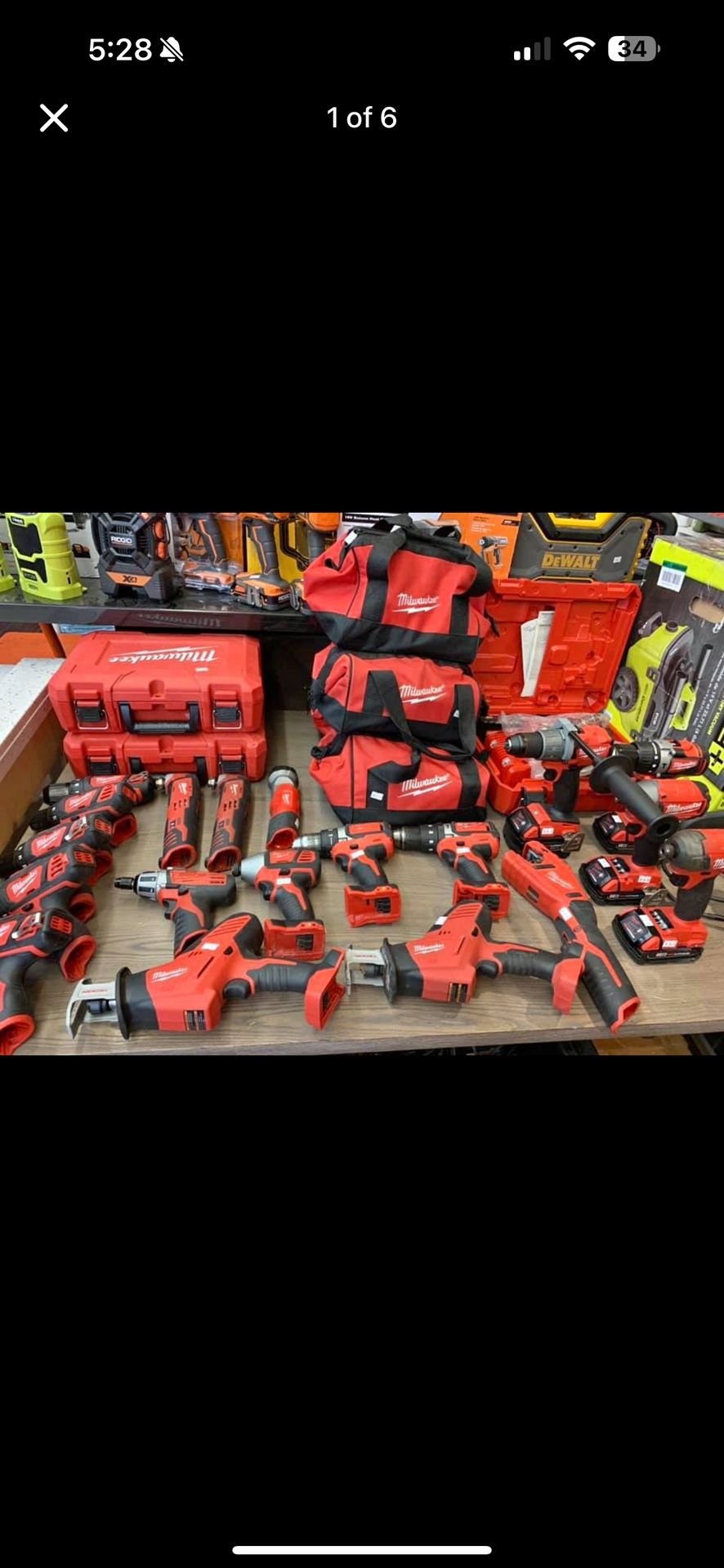 Milwaukee Tools And Packout Toolboxes