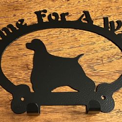 Cocker Spaniel Metal Leash Hook (New)