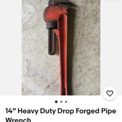 14” Heavy Duty Drop Forged Pipe Wrench