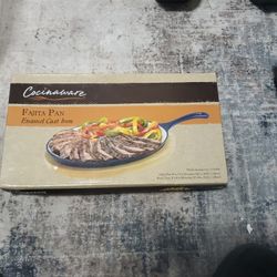 Enamel Cast Iron Fajita Pan 