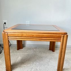 Glass Top Coffee Table Or Side Table 