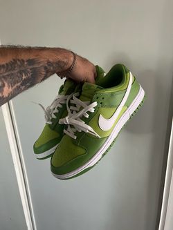 Nike Dunk Low Green White Sneakers