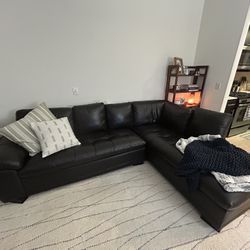 Black Leather Couch