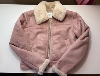 Hollister Pink Faux Suede Women’s Jacket XS