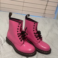 Dr. Martens Hot Pink Boots
