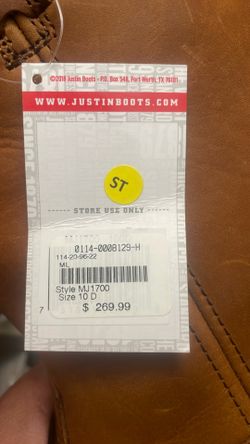 Justin’s work  boots