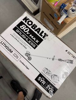 Kobalt 80 volt 8 in Handheld Battery Lawn Edger