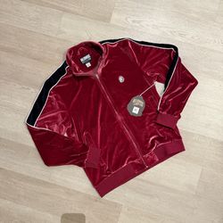 Billionaire Boys Club Satin Velvet Track Velour Jacket (BB Flight Jacket)