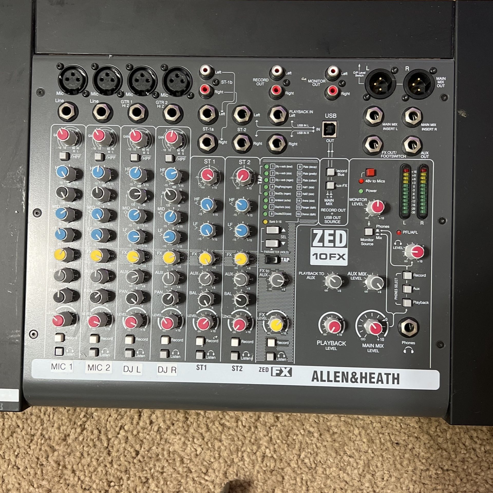 Allen & Heath ZED-10 10-channel Mixer with USB Audio Interface