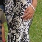 Evening dresse black and white