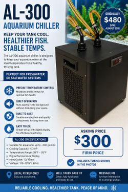 AL-300 Aquarium Chiller – RRP $480