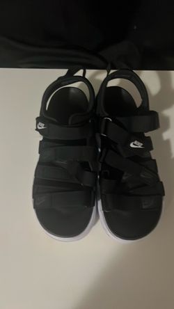 Nike Strappy Sandals Black White Sole