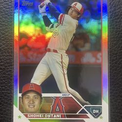 2023 Shohei Ohtani “Rainbow Foil” Topps Series 2 #600