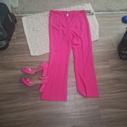 Hot Pink Heels And New Dressy Pants 