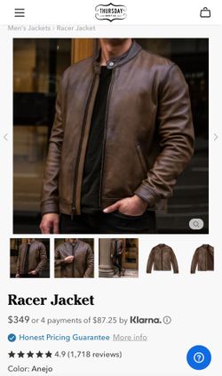 Anejo Leather Racer jacket (Large)