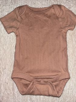 Baby Ribbed Short Sleeve Onesie