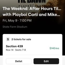 The Weekend Concert 2 Tickets 
