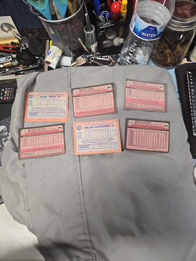 1989 tops baseball Error cards