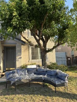 Round Patio Furniture Set Outdoor U Shaped Sectional Set Brand New Circle Round Patio Set