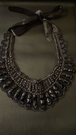 Black Rhinestones Appliqué 