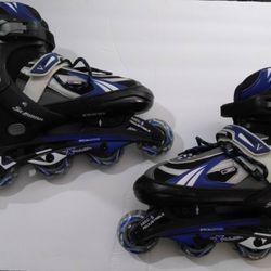 SCHWINN INLINE SKATES ROLLERBLADES ADJUST SZ 5-8. READ DETAILS
