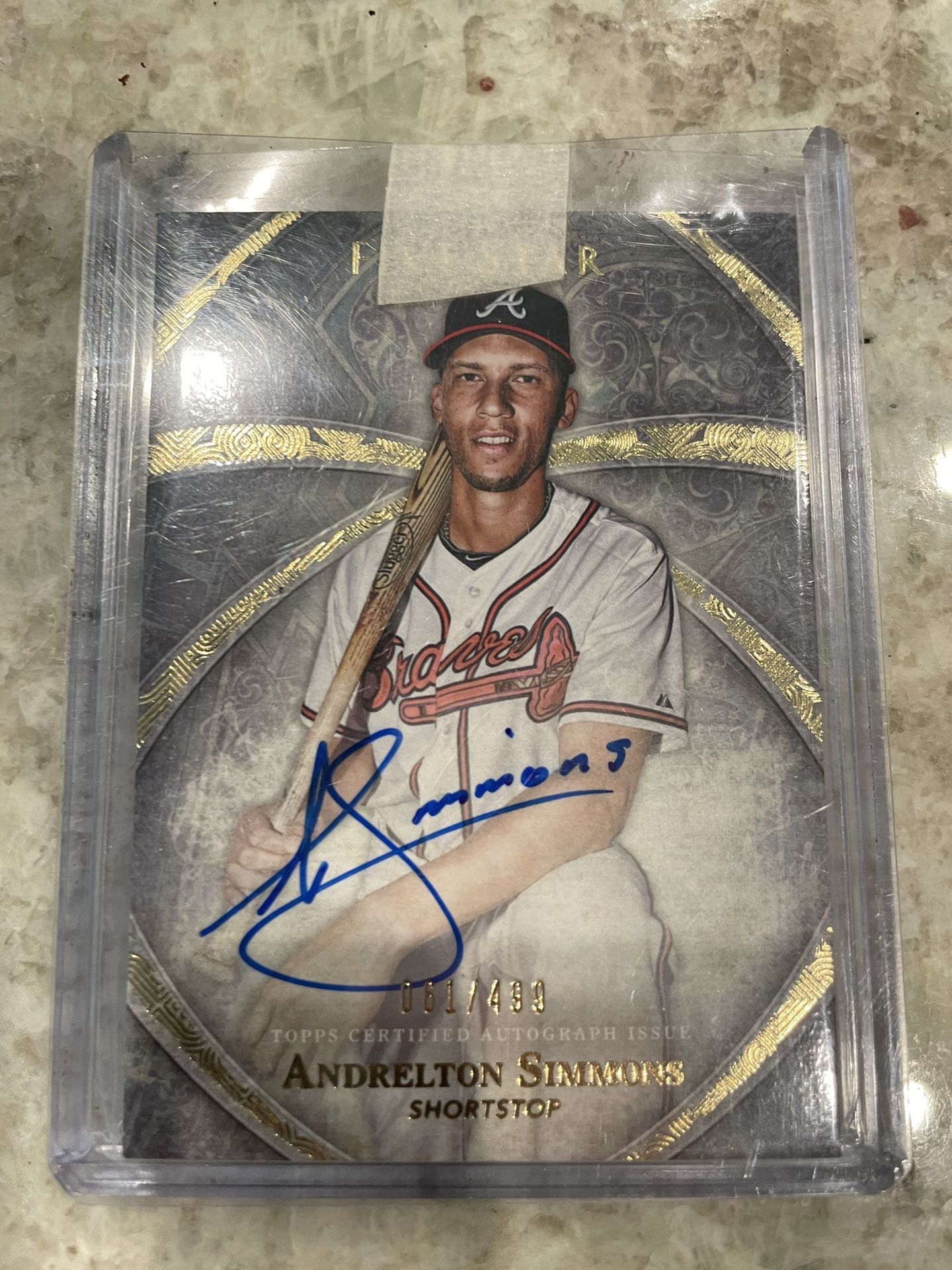 Andrelton Simmons Autograph Topps Five Star (On Card)