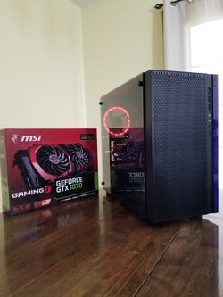 NEW High End Gaming PC 2nd-gen Ryzen 5 2600 6-Core 16GB DDR4 GTX 1070 SSD Windows 10 Pro