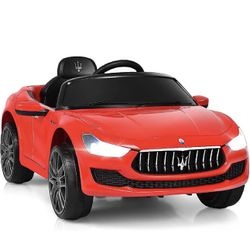 12V Licensed Maserati Gbili Battery Powered Electric Sports Vehicle w/Remote Control