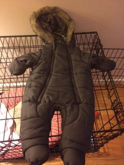 Weatherproof 3-6 Month Baby Infant Heavy Weight Puffer Pram Snow Suit