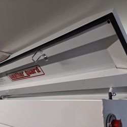 Scratch and dent Weather Guard 72 in. White Steel Full Size Deep Crossbed Truck Tool Box